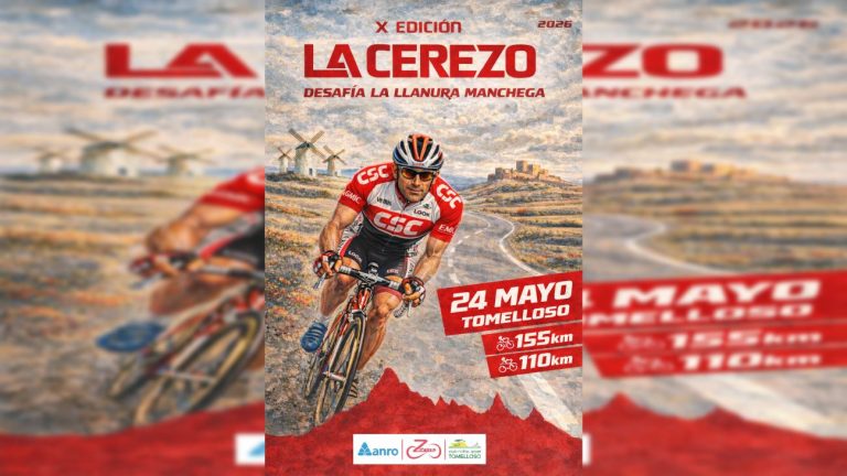 Tomelloso acogerá la X edición de La Cerezo el 24 de mayo, una de las citas cicloturistas más destacadas de C-LM