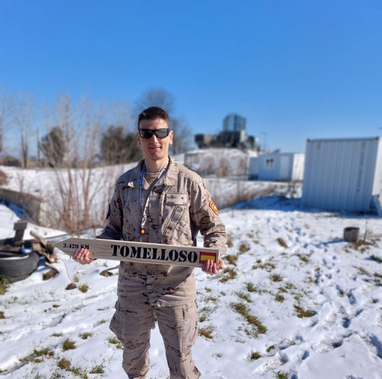 Un militar vinculado a Tomelloso participa en una misión de la OTAN en el este de Europa