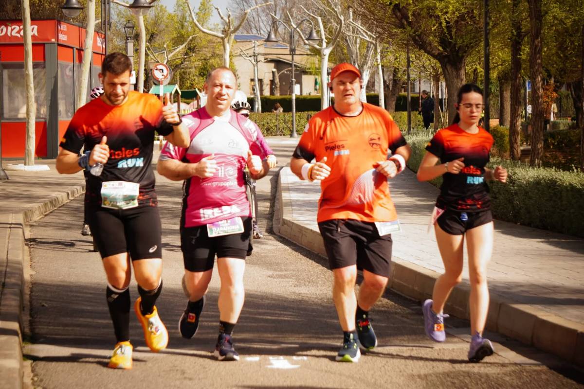 Los Pieles Run firman una sólida actuación en la Media Maratón de Bolaños de Calatrava