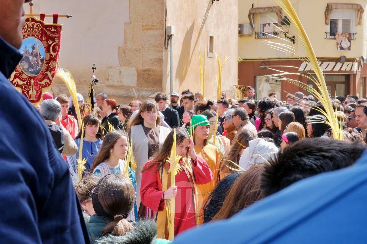 La Borriquilla abre la Semana Santa de Tomelloso en una mañana soleada y marcada por el frío