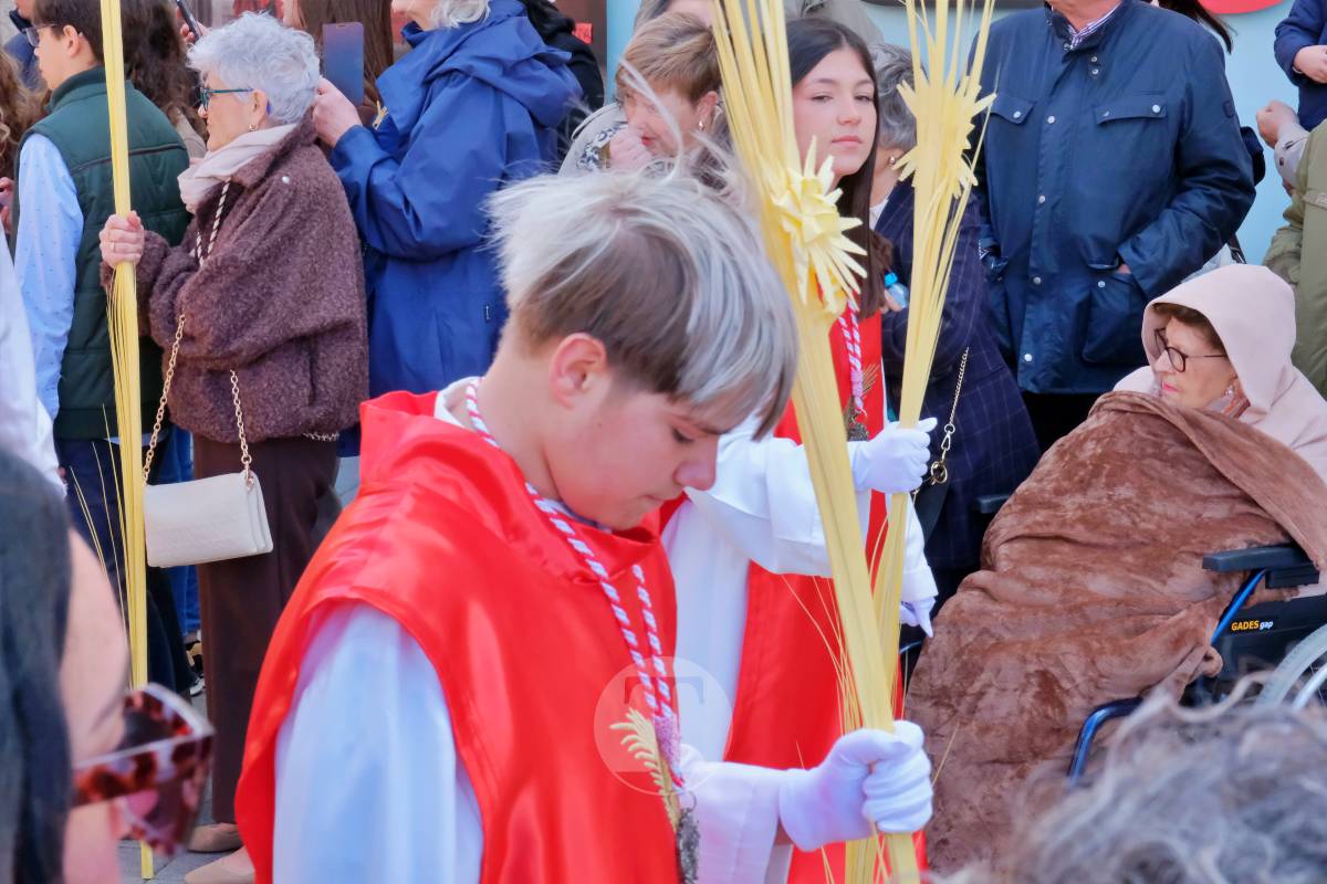La Borriquilla abre la Semana Santa de Tomelloso en una mañana soleada y marcada por el frío