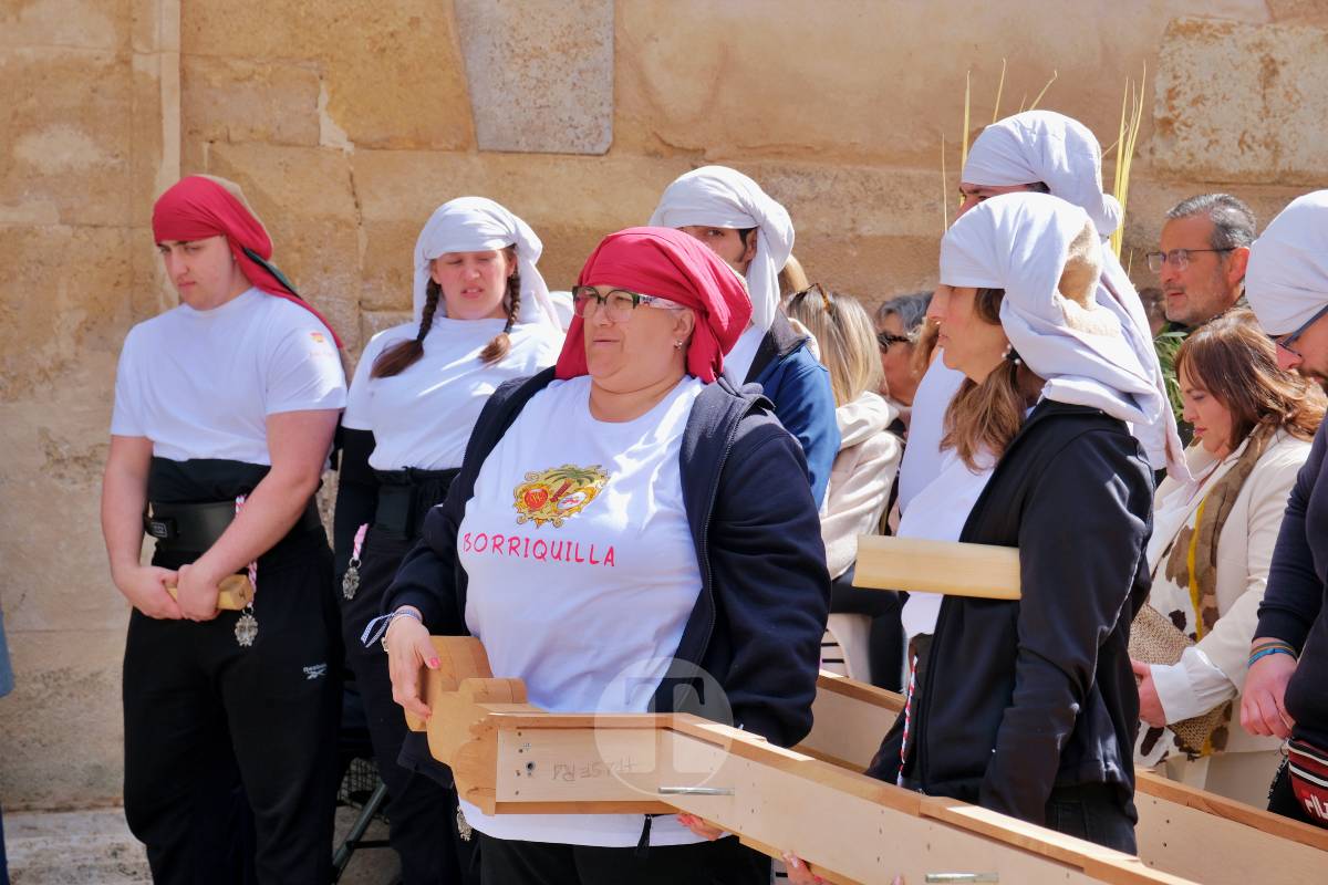 La Borriquilla abre la Semana Santa de Tomelloso en una mañana soleada y marcada por el frío