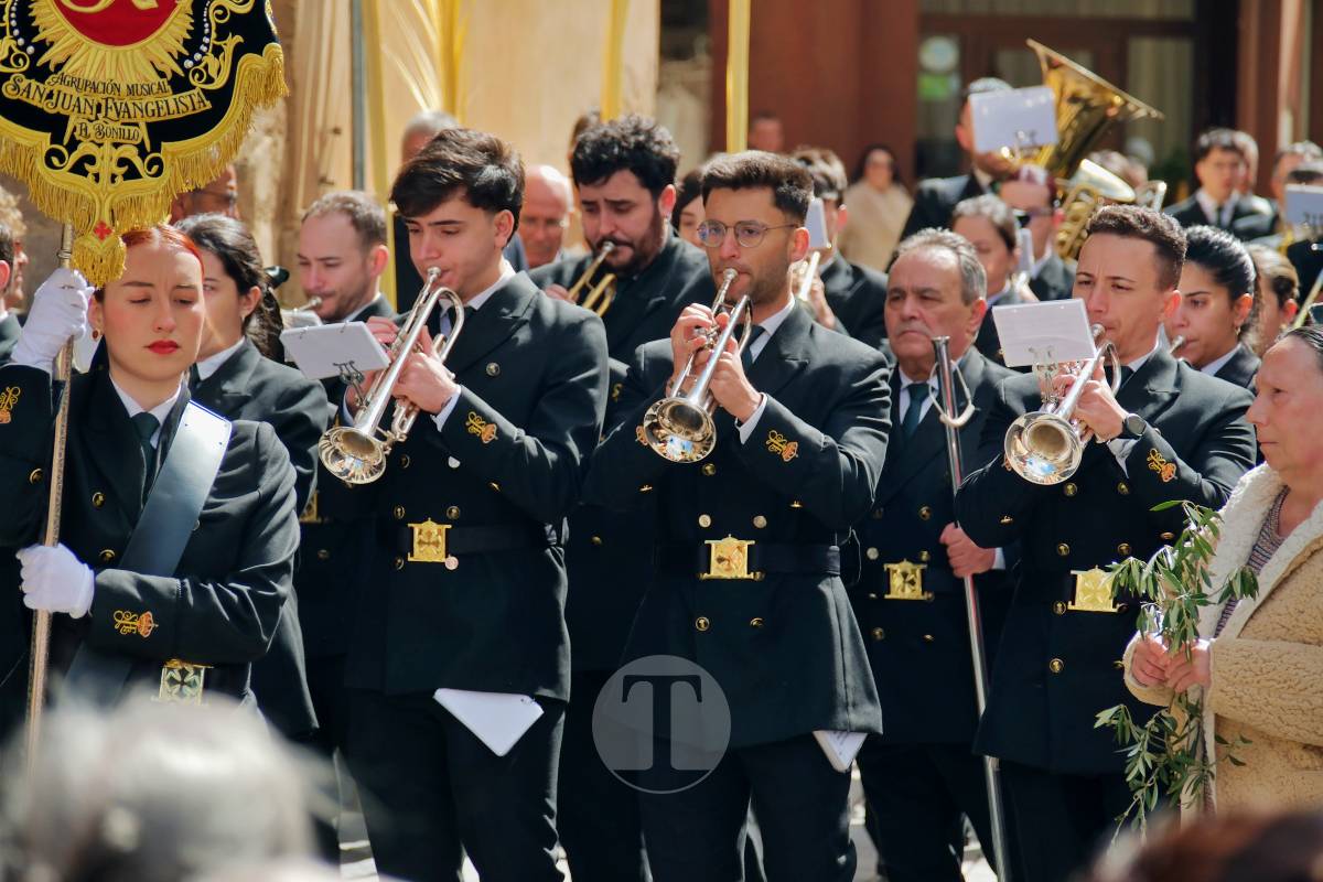 La Borriquilla abre la Semana Santa de Tomelloso en una mañana soleada y marcada por el frío
