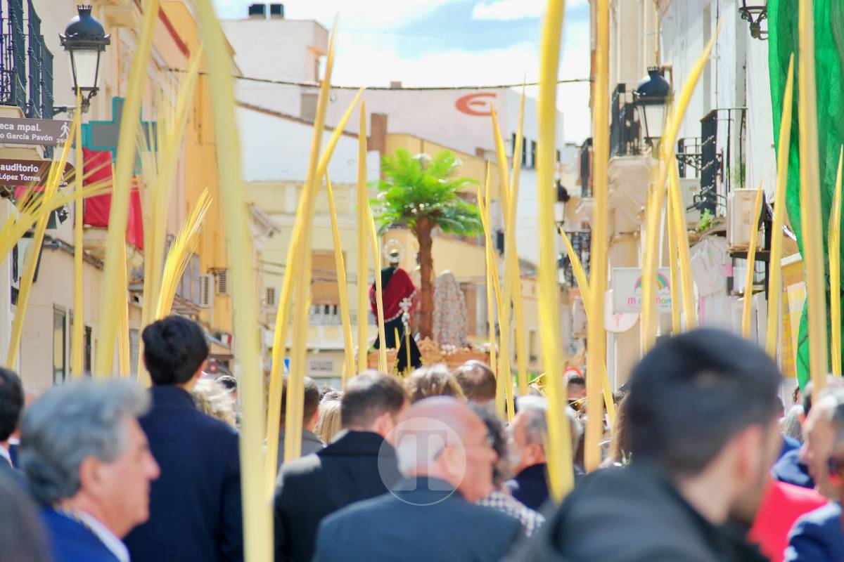 La Borriquilla abre la Semana Santa de Tomelloso en una mañana soleada y marcada por el frío
