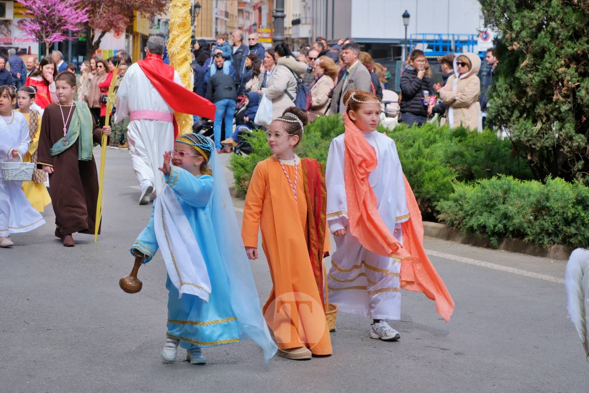 La Borriquilla abre la Semana Santa de Tomelloso en una mañana soleada y marcada por el frío