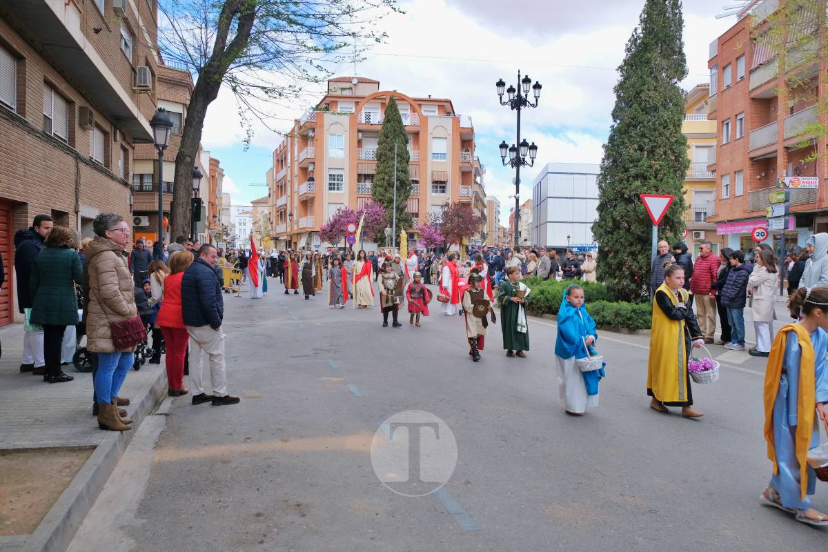 La Borriquilla abre la Semana Santa de Tomelloso en una mañana soleada y marcada por el frío