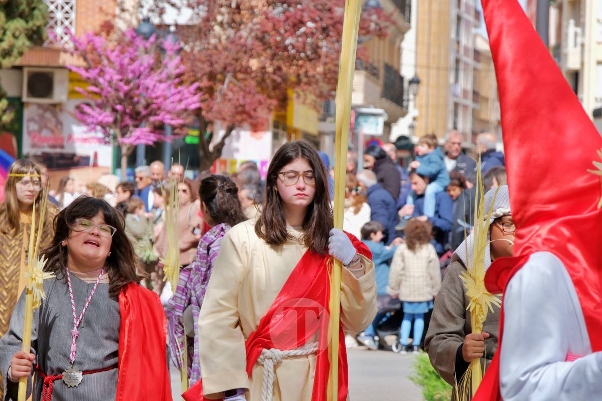 La Borriquilla abre la Semana Santa de Tomelloso en una mañana soleada y marcada por el frío