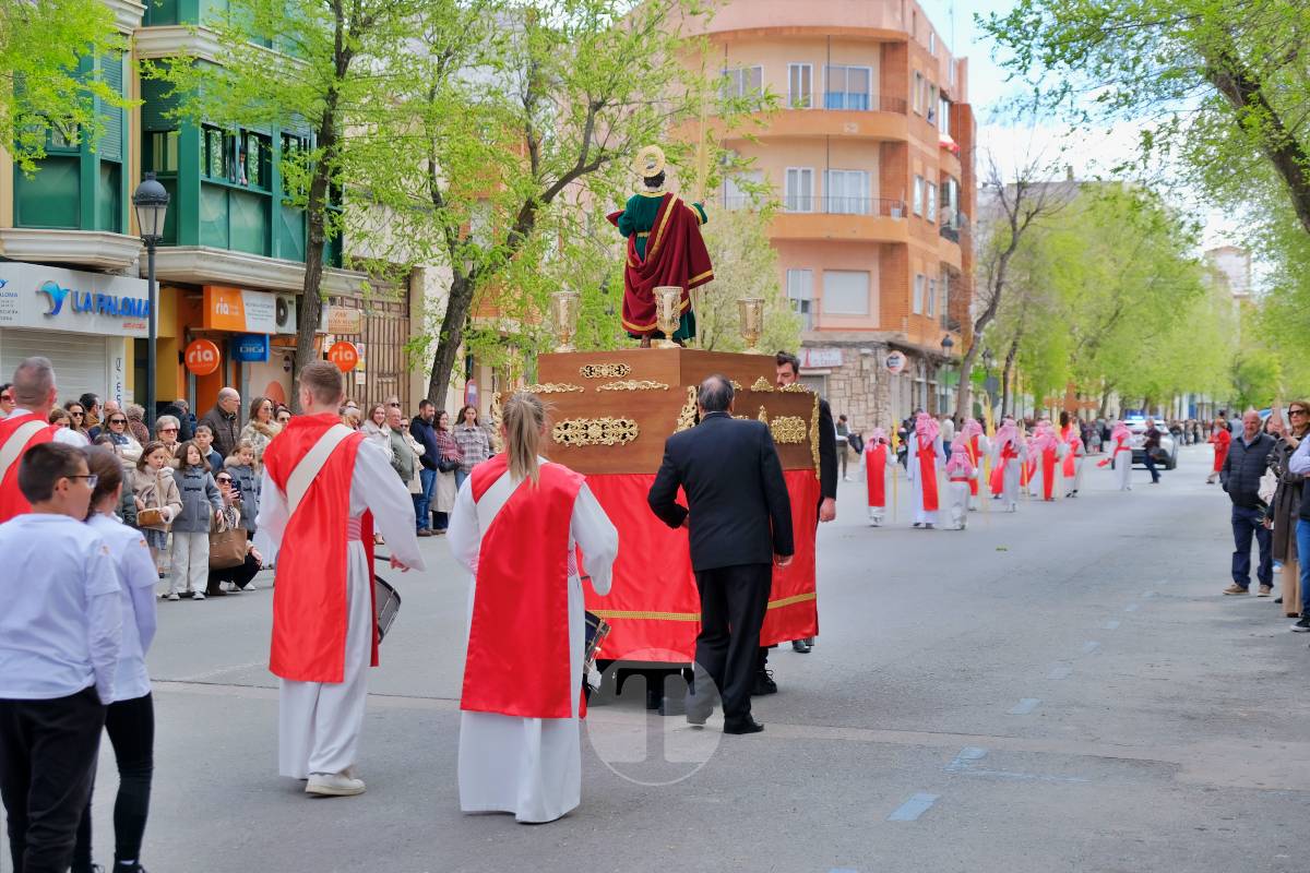 La Borriquilla abre la Semana Santa de Tomelloso en una mañana soleada y marcada por el frío