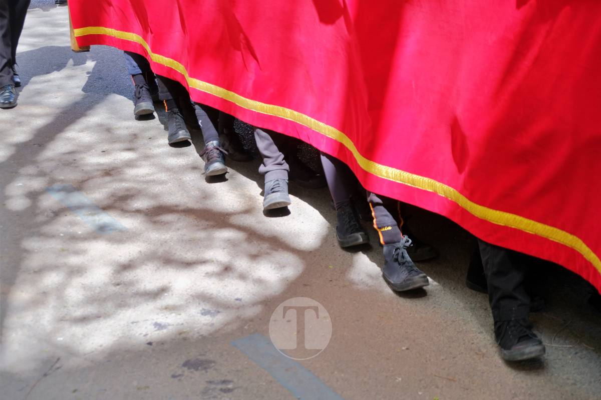 La Borriquilla abre la Semana Santa de Tomelloso en una mañana soleada y marcada por el frío