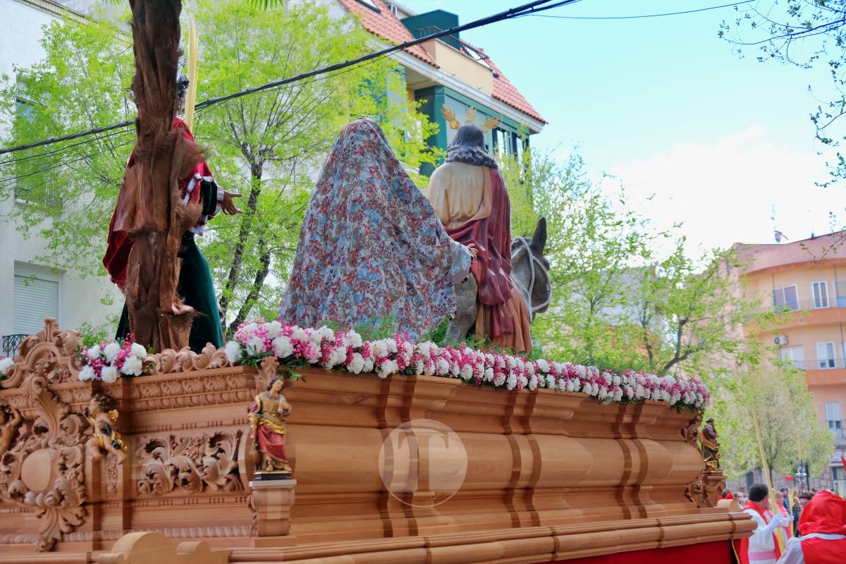 La Borriquilla abre la Semana Santa de Tomelloso en una mañana soleada y marcada por el frío