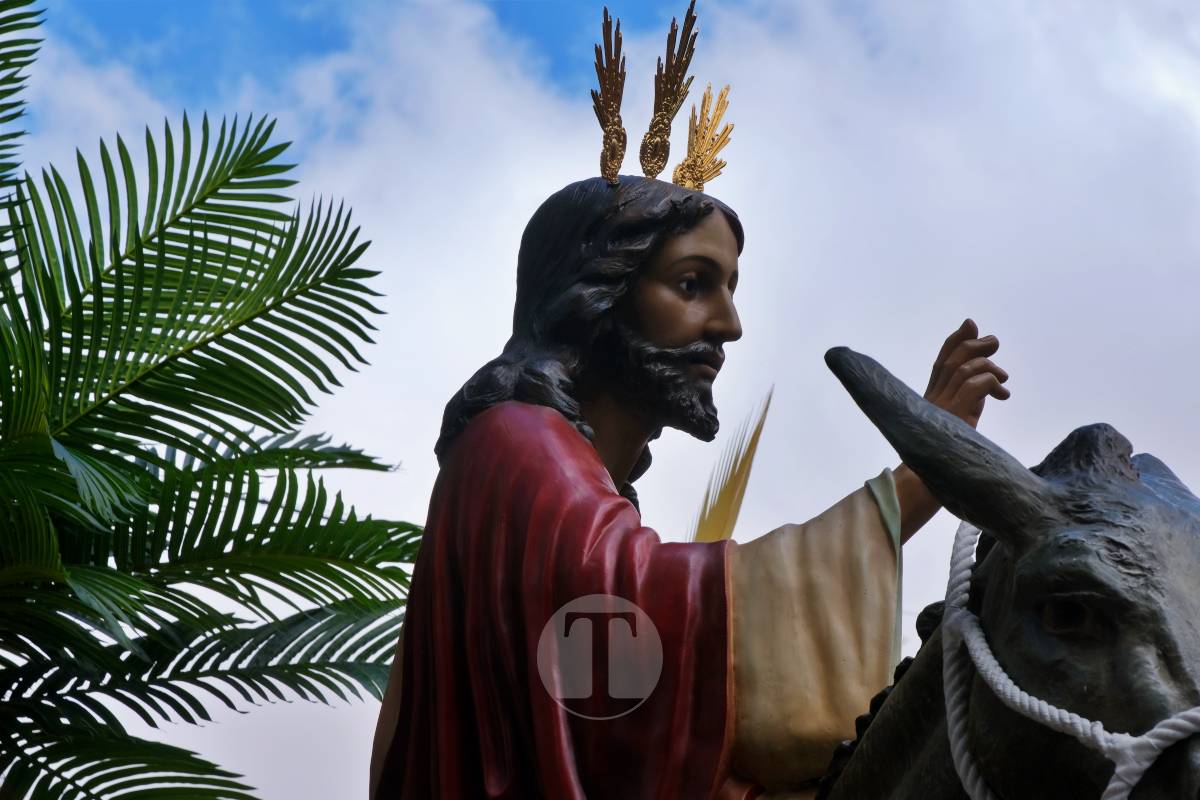 La Borriquilla abre la Semana Santa de Tomelloso en una mañana soleada y marcada por el frío