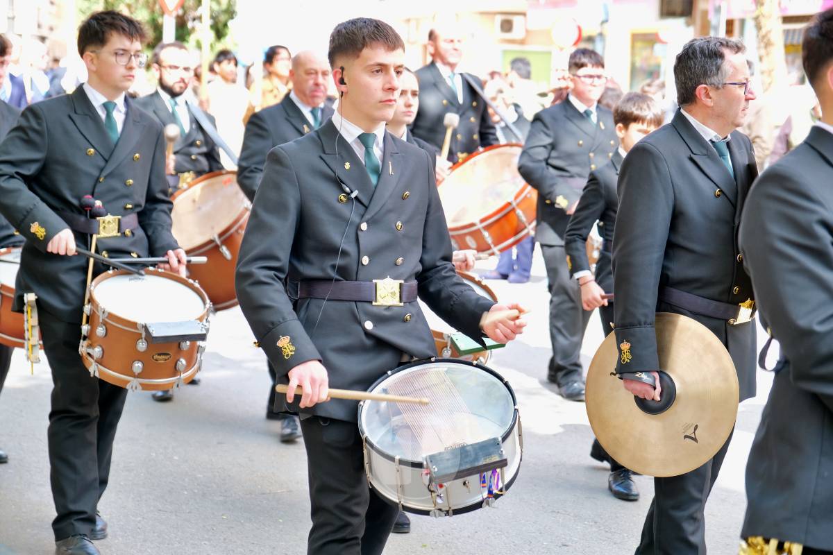 La Borriquilla abre la Semana Santa de Tomelloso en una mañana soleada y marcada por el frío