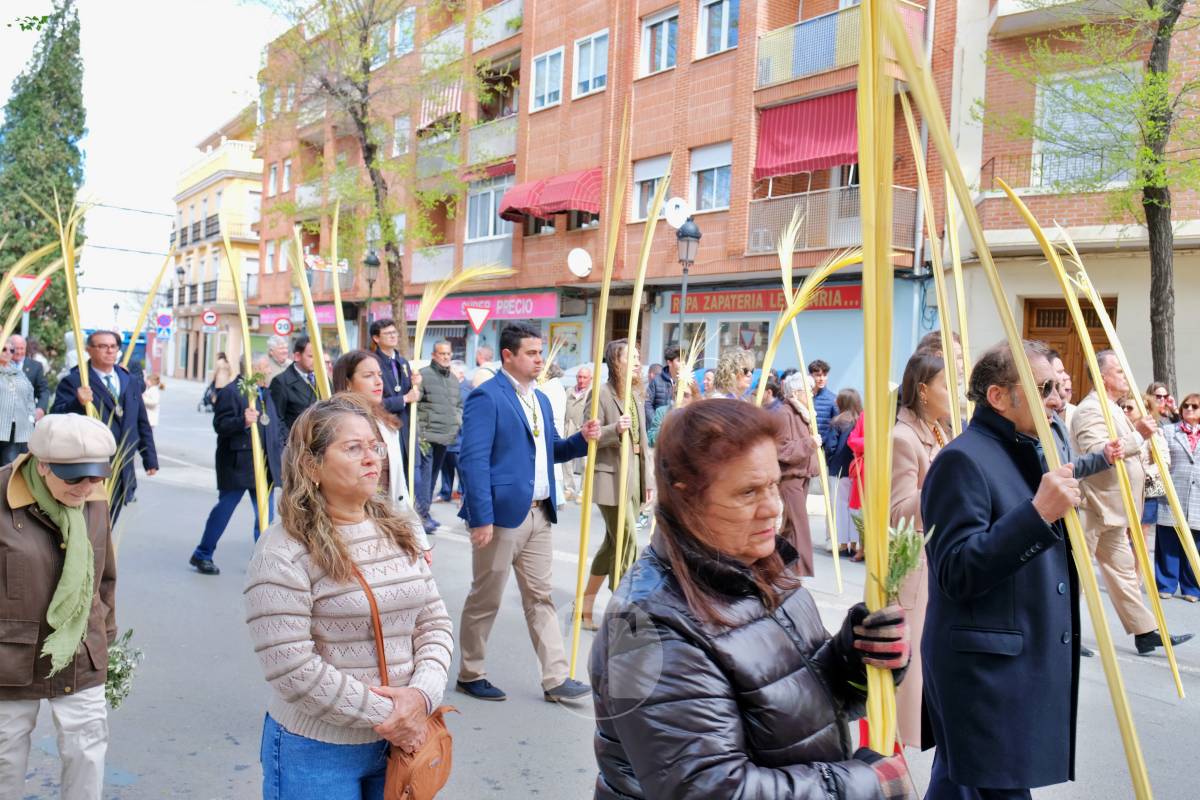 La Borriquilla abre la Semana Santa de Tomelloso en una mañana soleada y marcada por el frío