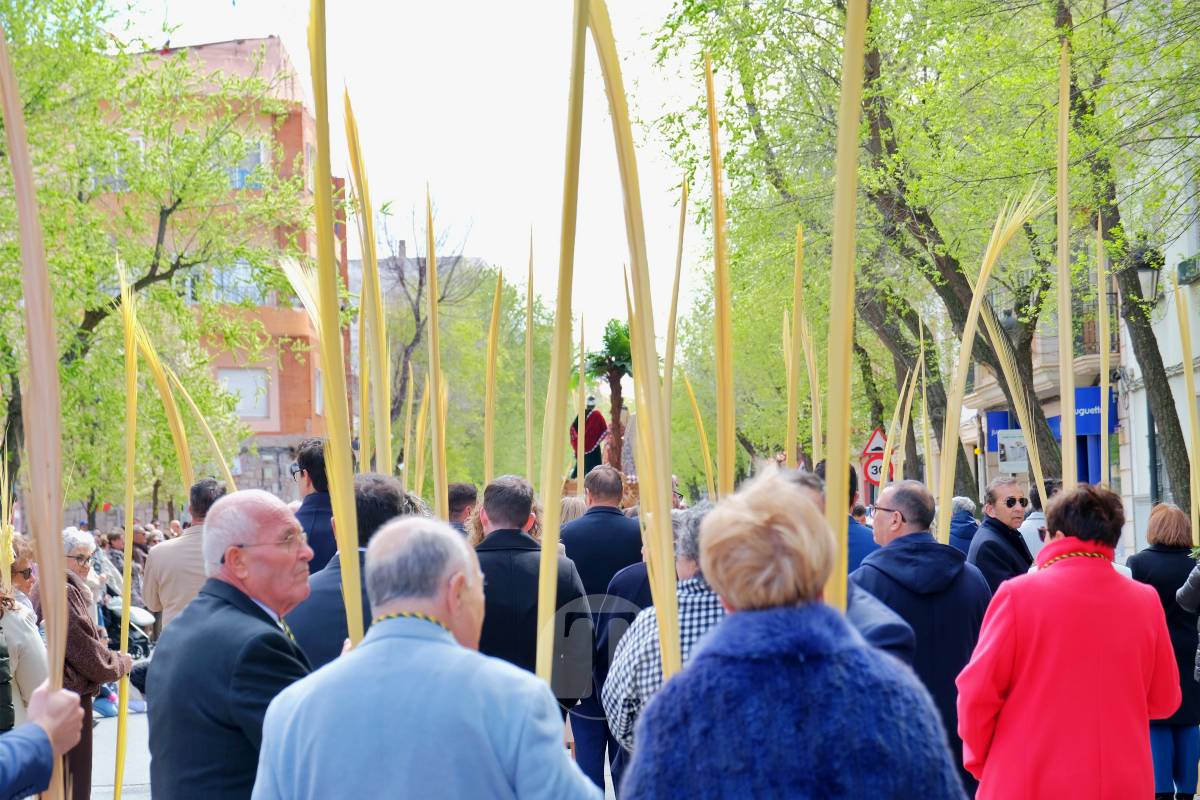 La Borriquilla abre la Semana Santa de Tomelloso en una mañana soleada y marcada por el frío