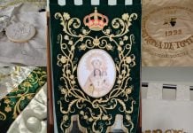 La Hermandad de la Virgen de las Viñas restaura el estandarte de la Patrona de Tomelloso