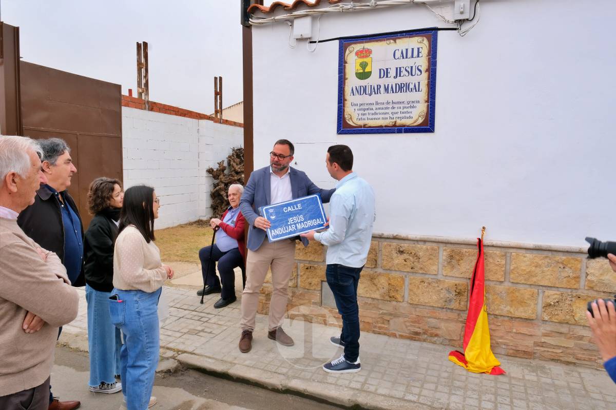Jesús Andújar ya tiene su calle en Tomelloso