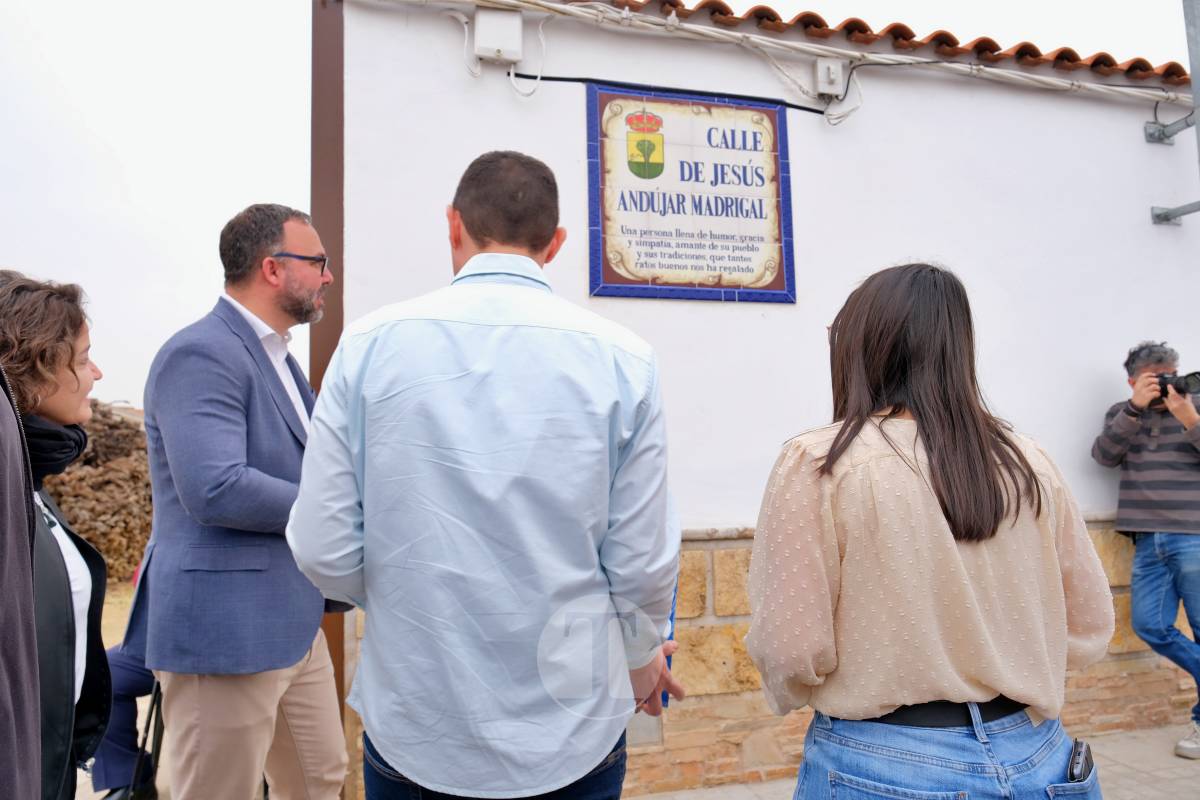 Jesús Andújar ya tiene su calle en Tomelloso