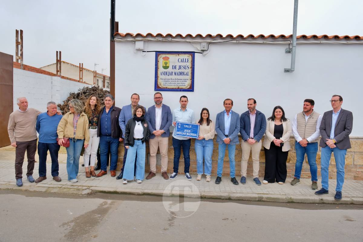 Jesús Andújar ya tiene su calle en Tomelloso