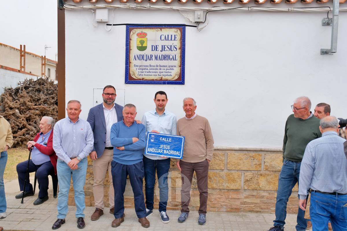 Jesús Andújar ya tiene su calle en Tomelloso