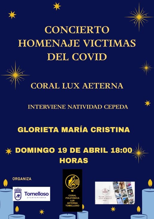 Nuevo homenaje en Tomelloso a las víctimas del Covid con música y poesía en la Glorieta María Cristina