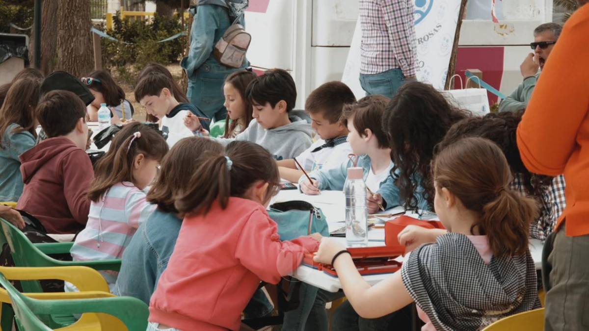 El concurso de dibujo rápido reúne a los más pequeños en la Romería de Tomelloso