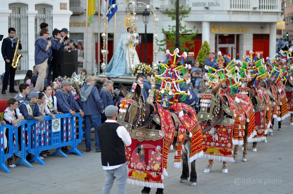 Lucía Moreno y Paloma Morales retratan la emoción de la llegada de la Virgen de las Viñas a Tomelloso