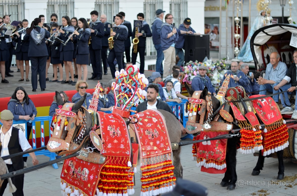 Lucía Moreno y Paloma Morales retratan la emoción de la llegada de la Virgen de las Viñas a Tomelloso