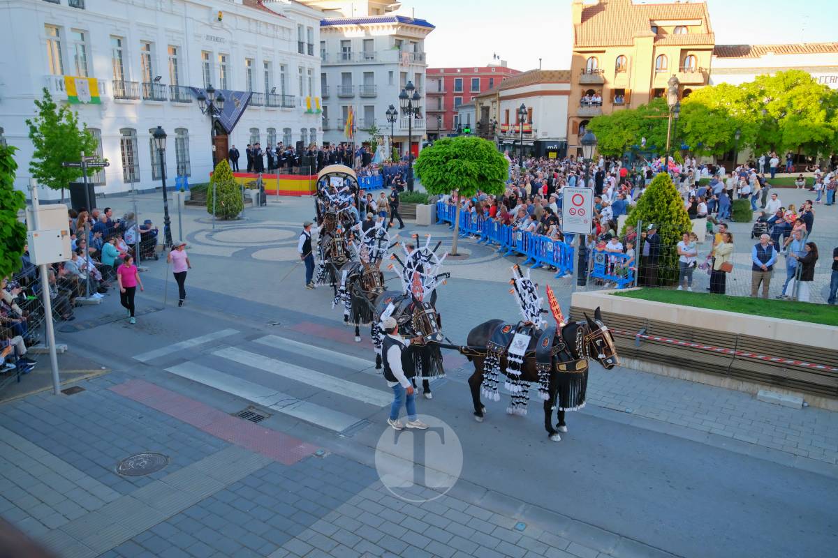 La Virgen de las Viñas emociona a Tomelloso en un regreso multitudinario tras la Romería