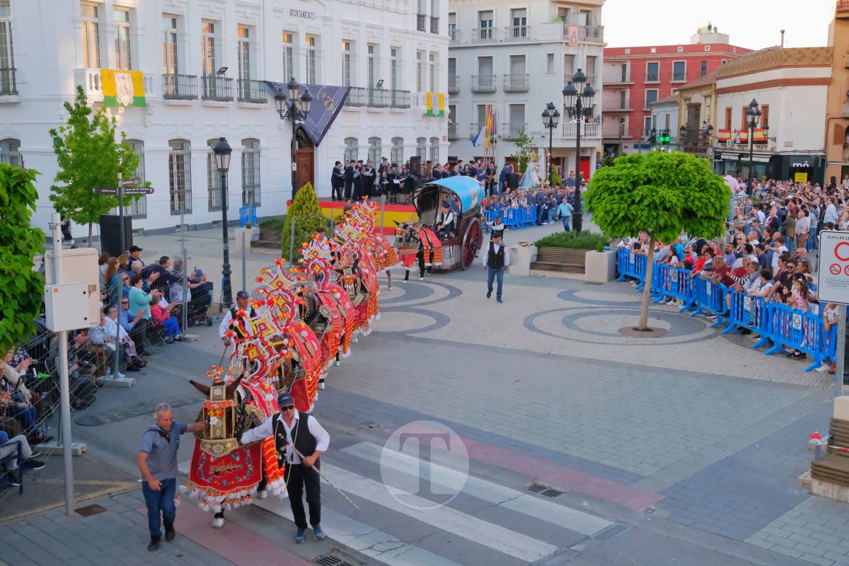 La Virgen de las Viñas emociona a Tomelloso en un regreso multitudinario tras la Romería