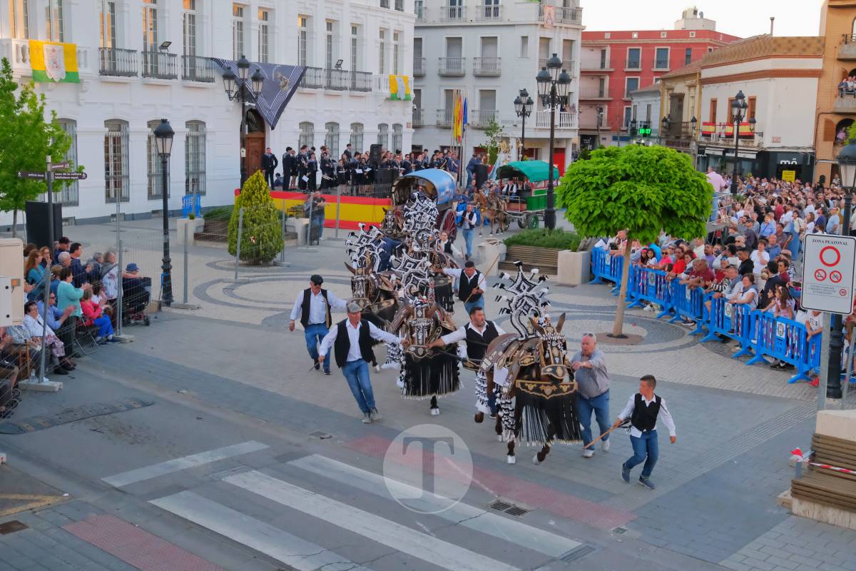 La Virgen de las Viñas emociona a Tomelloso en un regreso multitudinario tras la Romería