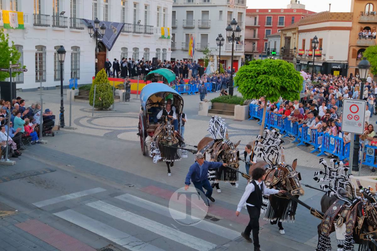 La Virgen de las Viñas emociona a Tomelloso en un regreso multitudinario tras la Romería