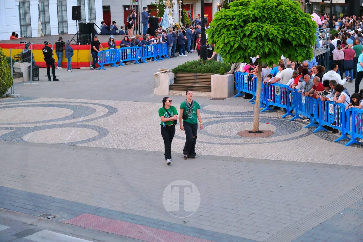 La Virgen de las Viñas emociona a Tomelloso en un regreso multitudinario tras la Romería