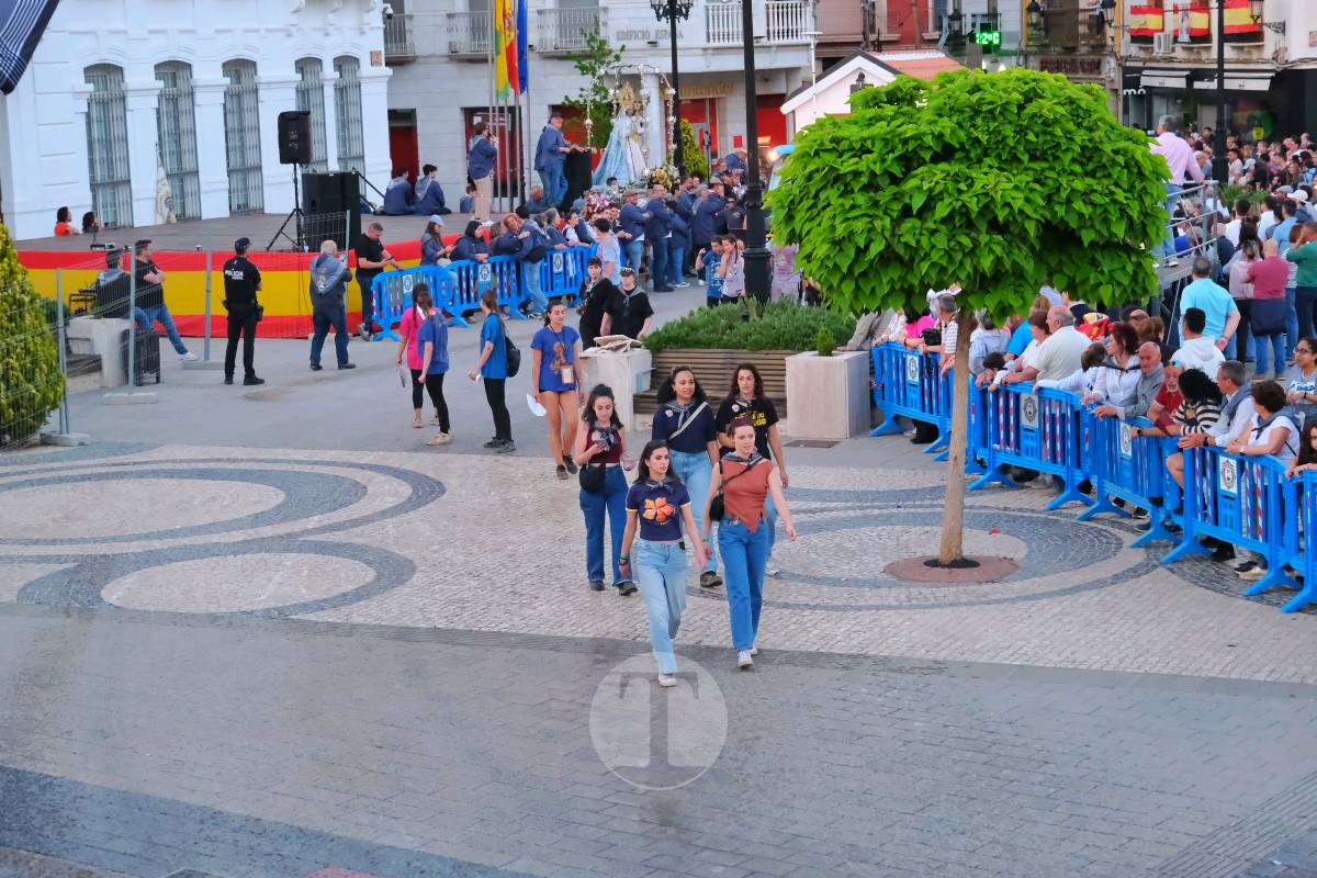 La Virgen de las Viñas emociona a Tomelloso en un regreso multitudinario tras la Romería