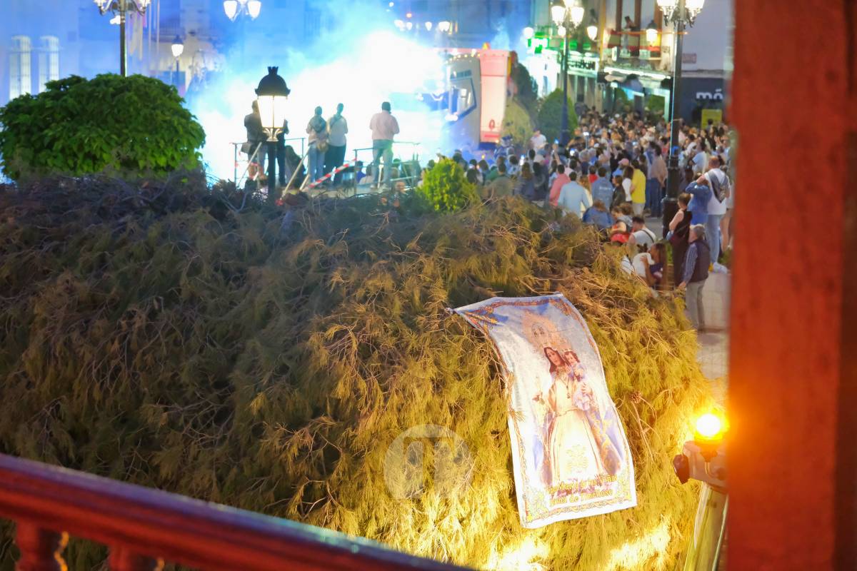 La Virgen de las Viñas emociona a Tomelloso en un regreso multitudinario tras la Romería