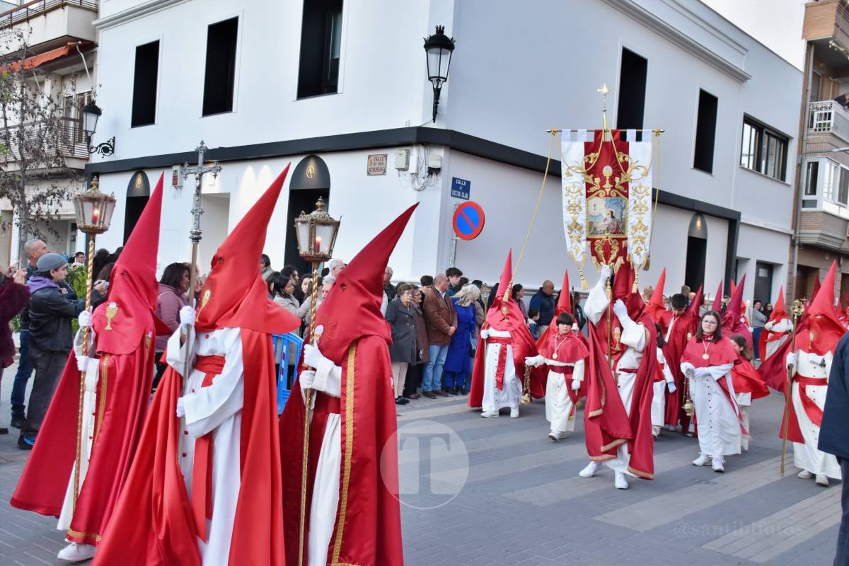 Tomelloso acompaña la procesión de la Oración y Juicio de Cristo en una noche de respeto