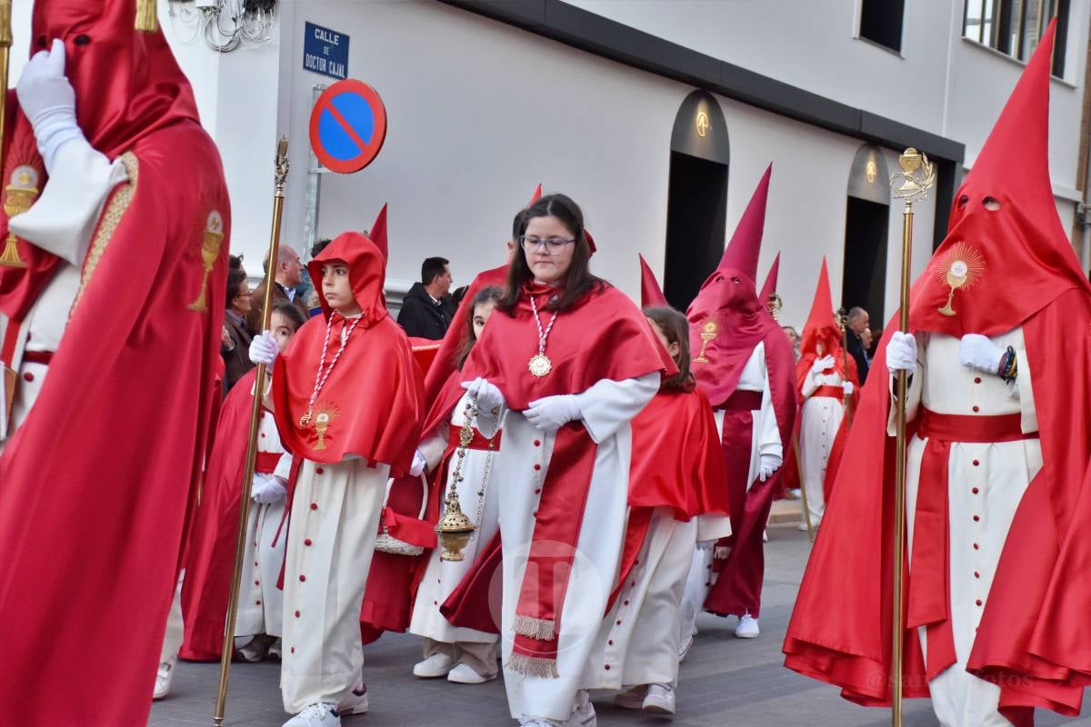 Tomelloso acompaña la procesión de la Oración y Juicio de Cristo en una noche de respeto