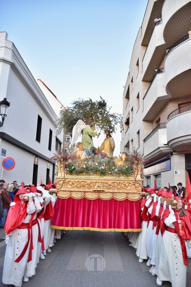 Tomelloso acompaña la procesión de la Oración y Juicio de Cristo en una noche de respeto
