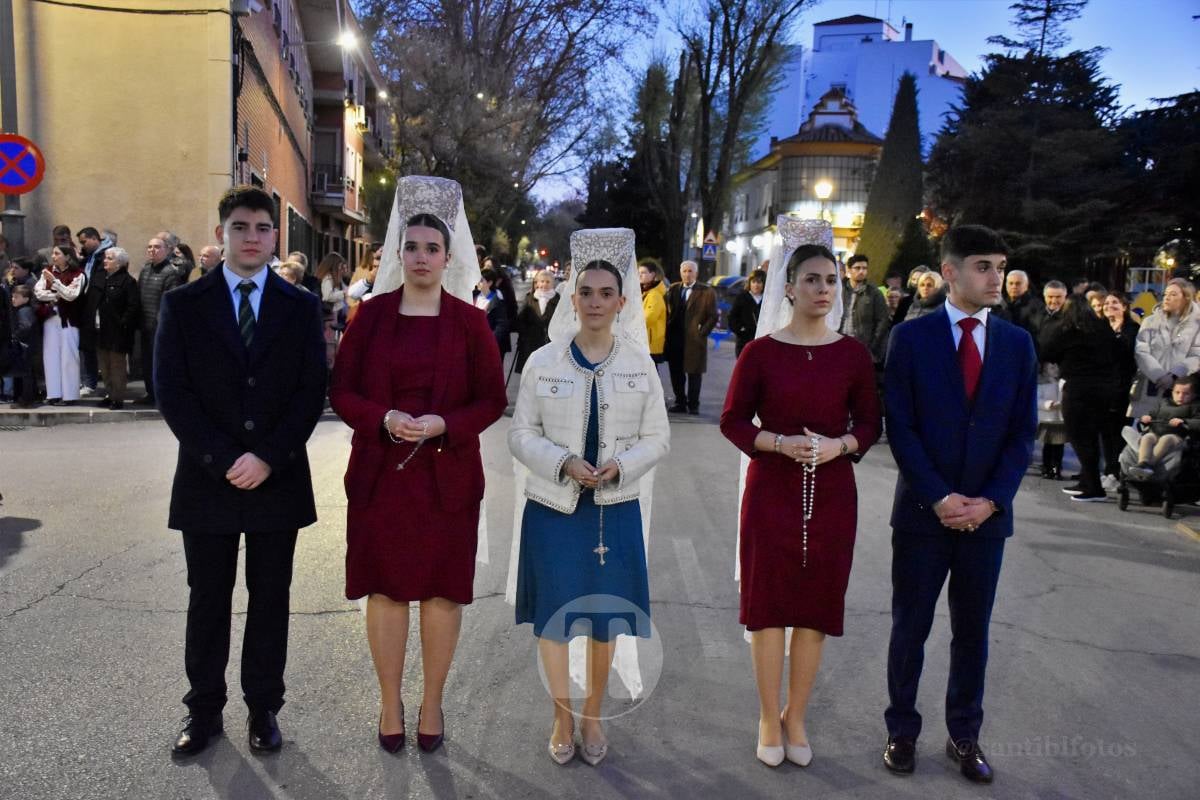 Tomelloso acompaña la procesión de la Oración y Juicio de Cristo en una noche de respeto