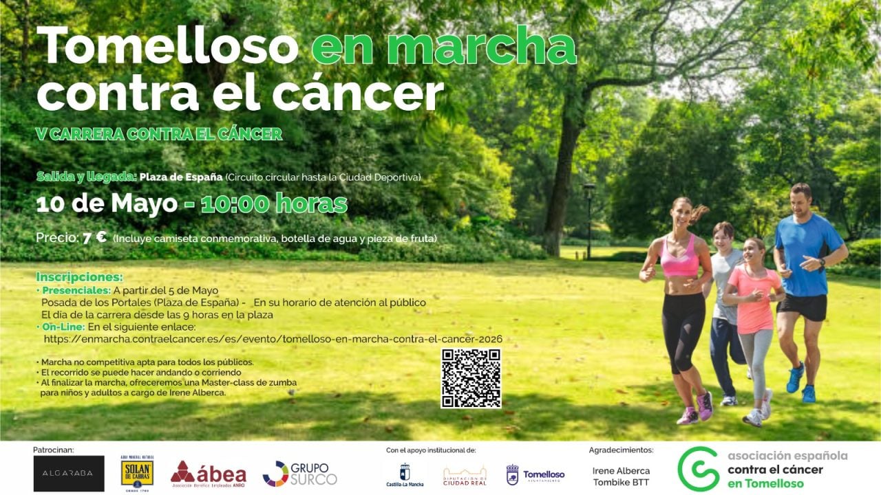 Tomelloso volverá a ponerse en marcha contra el cáncer el 10 de mayo