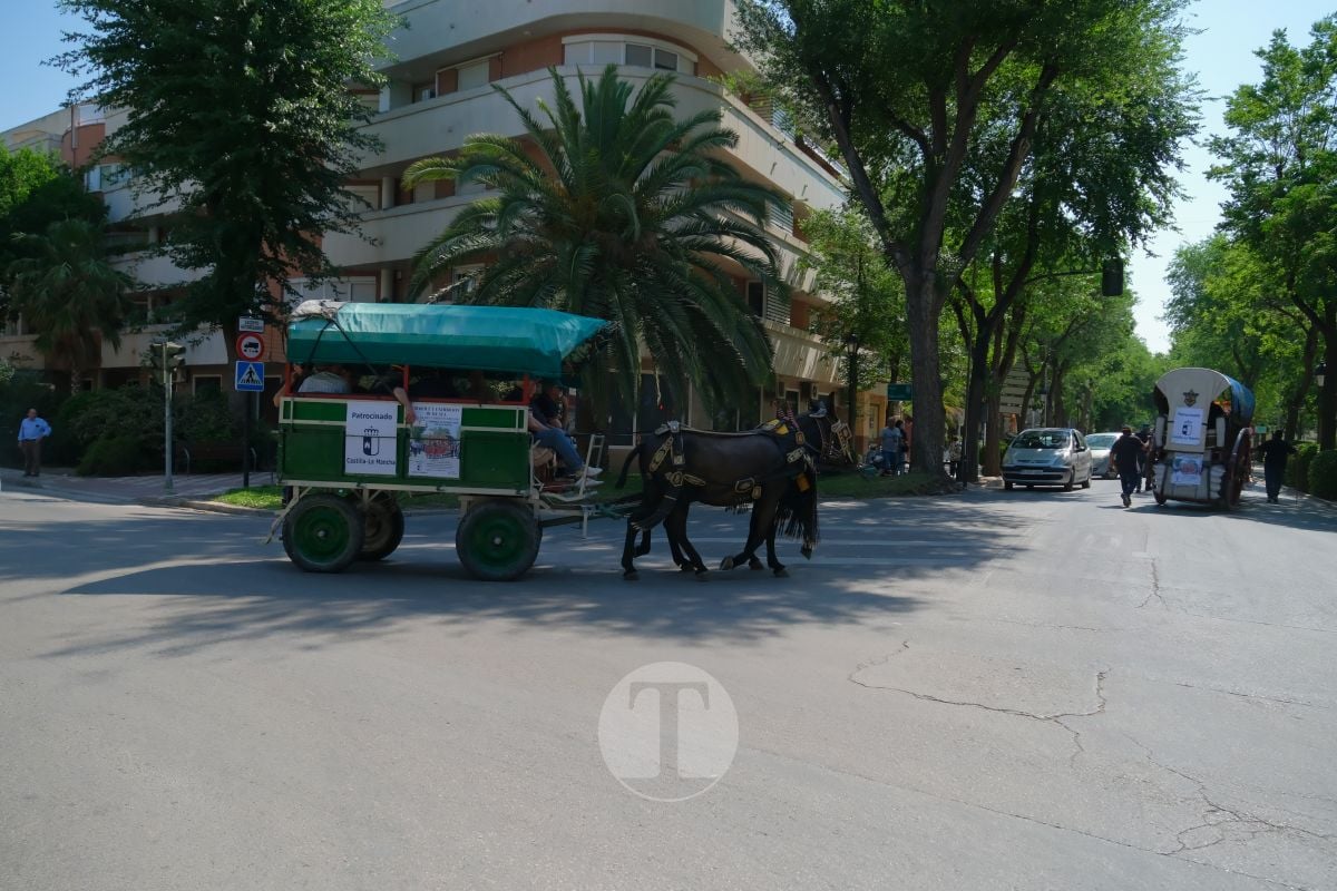 Los carreros de Tomelloso llenan de tradición el Día de la Región con su desfile de reata