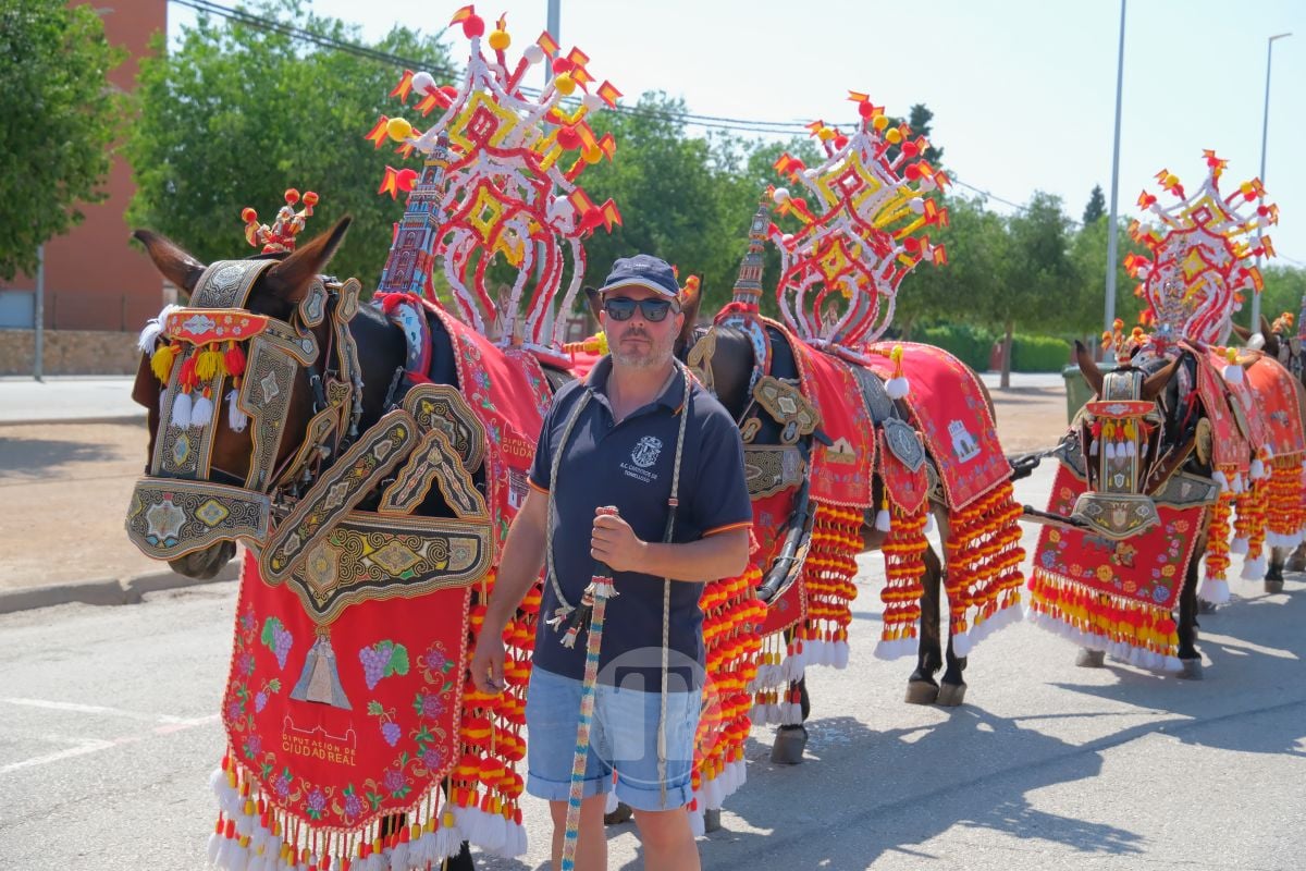 Los carreros de Tomelloso llenan de tradición el Día de la Región con su desfile de reata