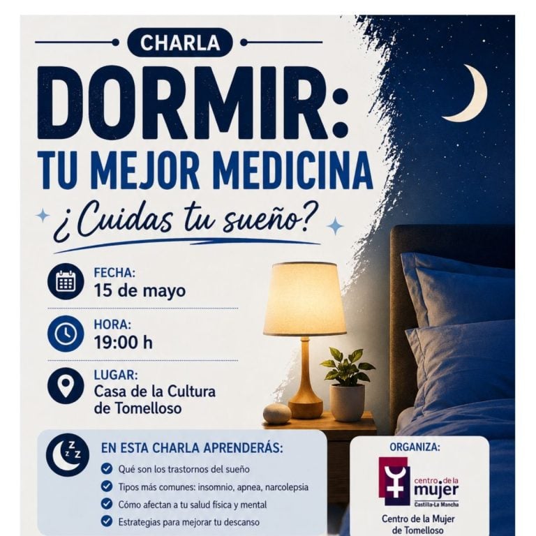 ¿Tienes problemas para dormir? Tomelloso acoge una charla gratis sobre trastornos del sueño