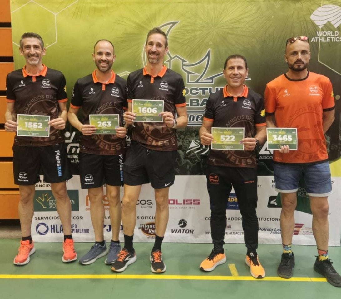 Los Pieles Run de Tomelloso brillan en la 10K Nocturna Internacional de Albacete