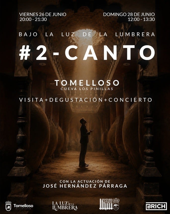 Patrimonio, música y gastronomía en una nueva edición de “Bajo la Luz de la Lumbrera” en las Cuevas de Tomelloso