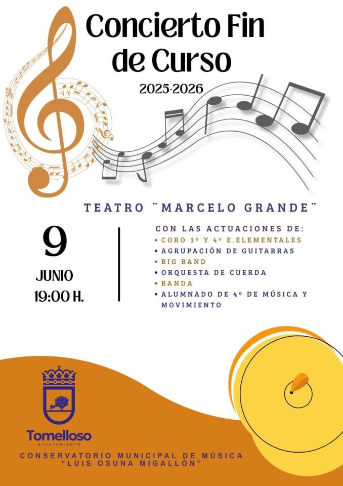 El Conservatorio de Tomelloso hará por primera vez un acto de graduación para sus alumnos