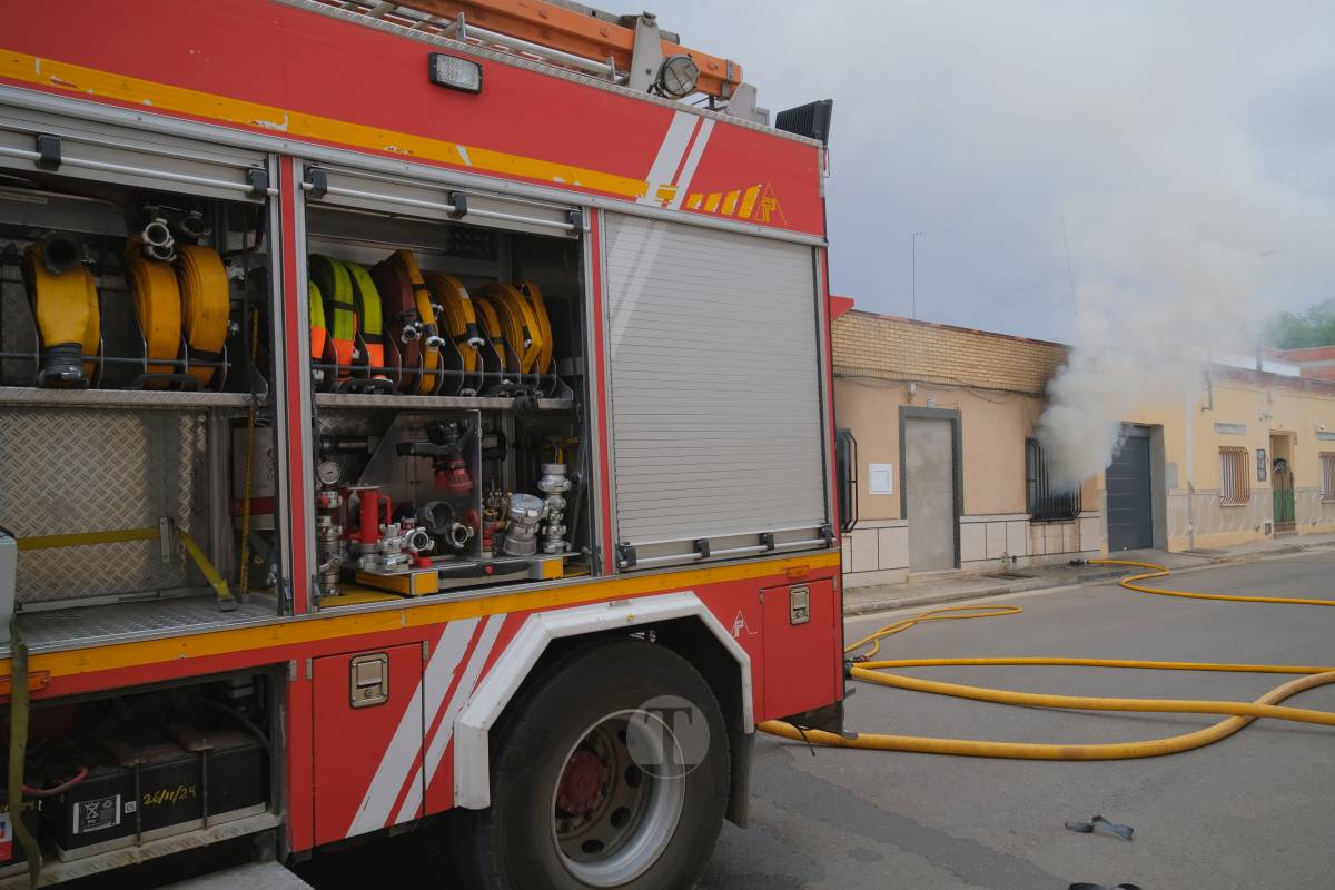 Incendio en una vivienda en la calle Felipe Novillo de Tomelloso