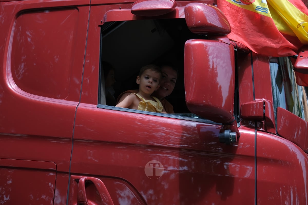 Tomelloso celebra San Cristóbal con un desfile de unos 120 camiones y vehículos