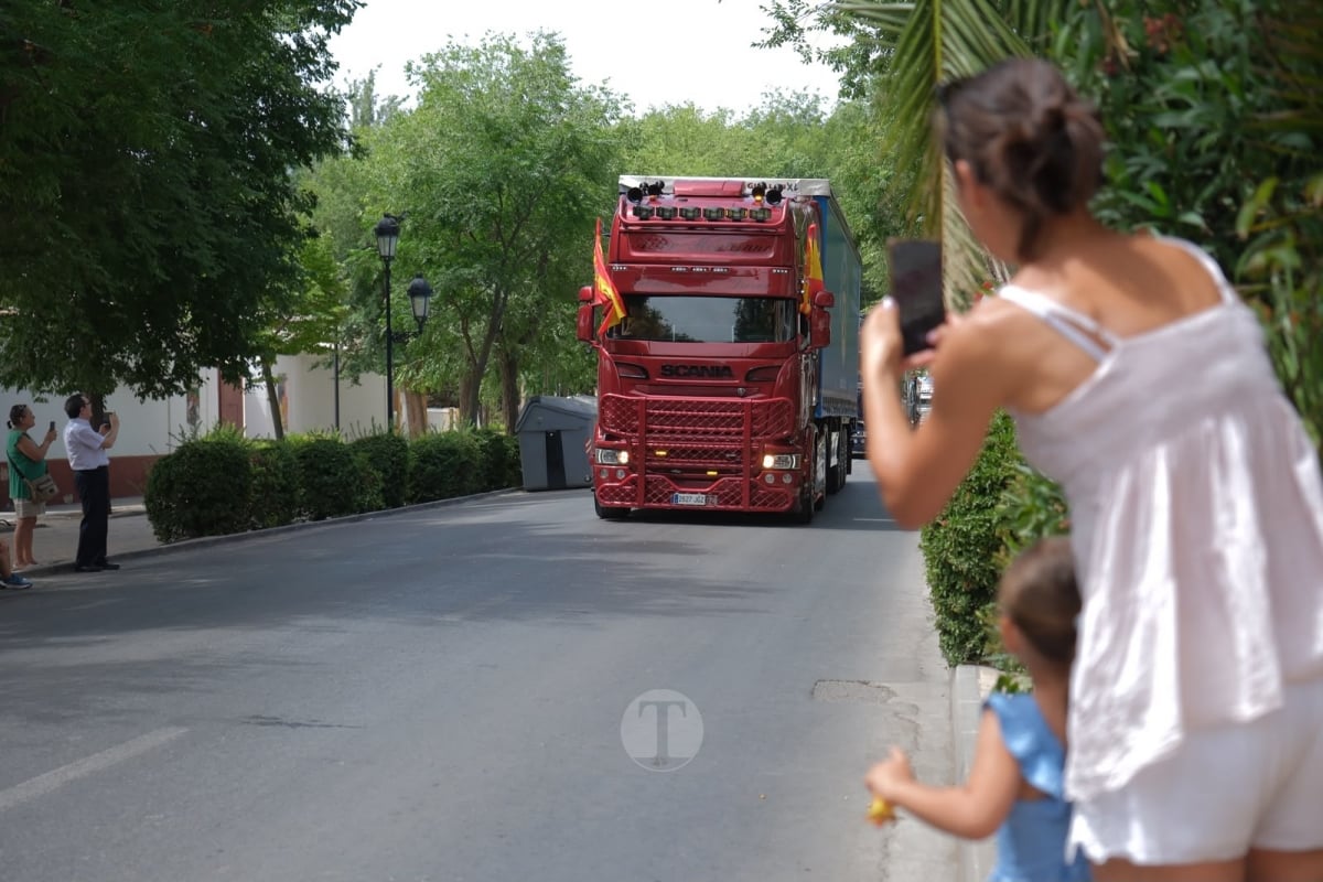 Tomelloso celebra San Cristóbal con un desfile de unos 120 camiones y vehículos