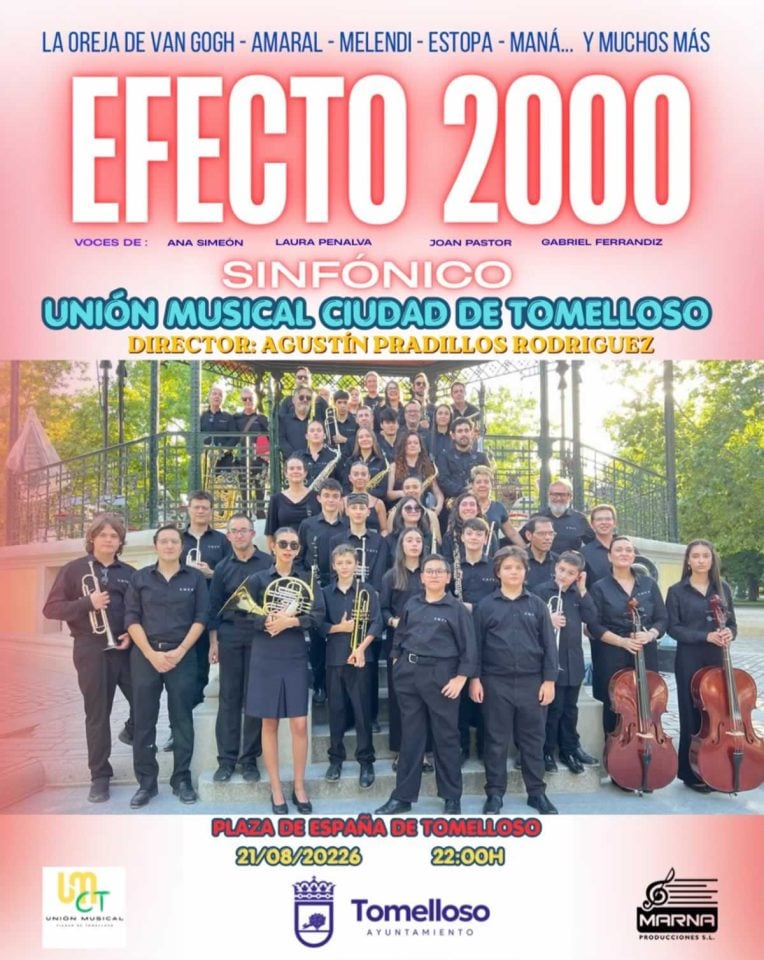 La U.M. Ciudad de Tomelloso llevará el "Efecto 2000" a su concierto de Feria
