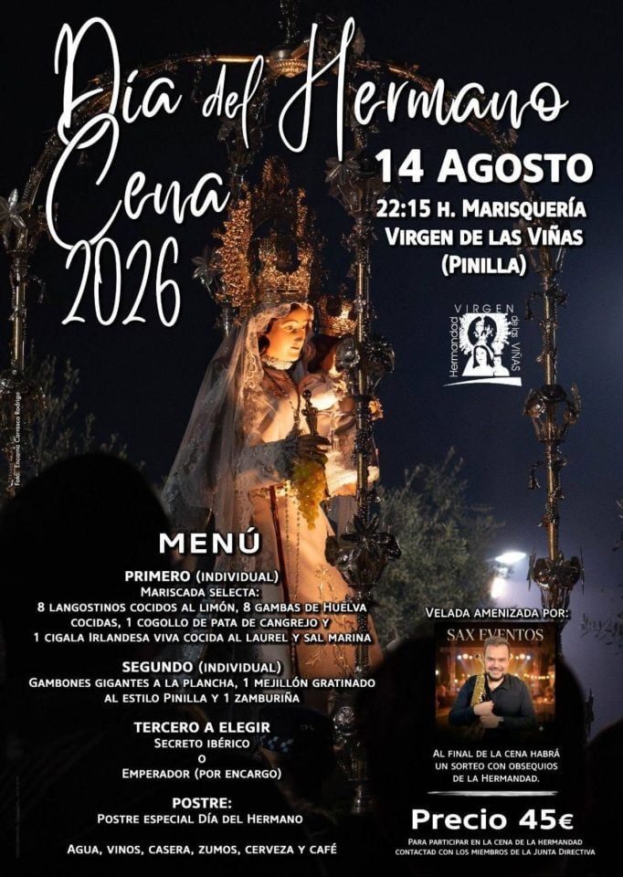 Tomelloso se prepara para recibir a la Virgen de las Viñas con el Día del Hermano en Pinilla
